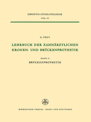 cover image of Lehrbuch der Zahnärztlichen Kronen-und Brückenprothetik